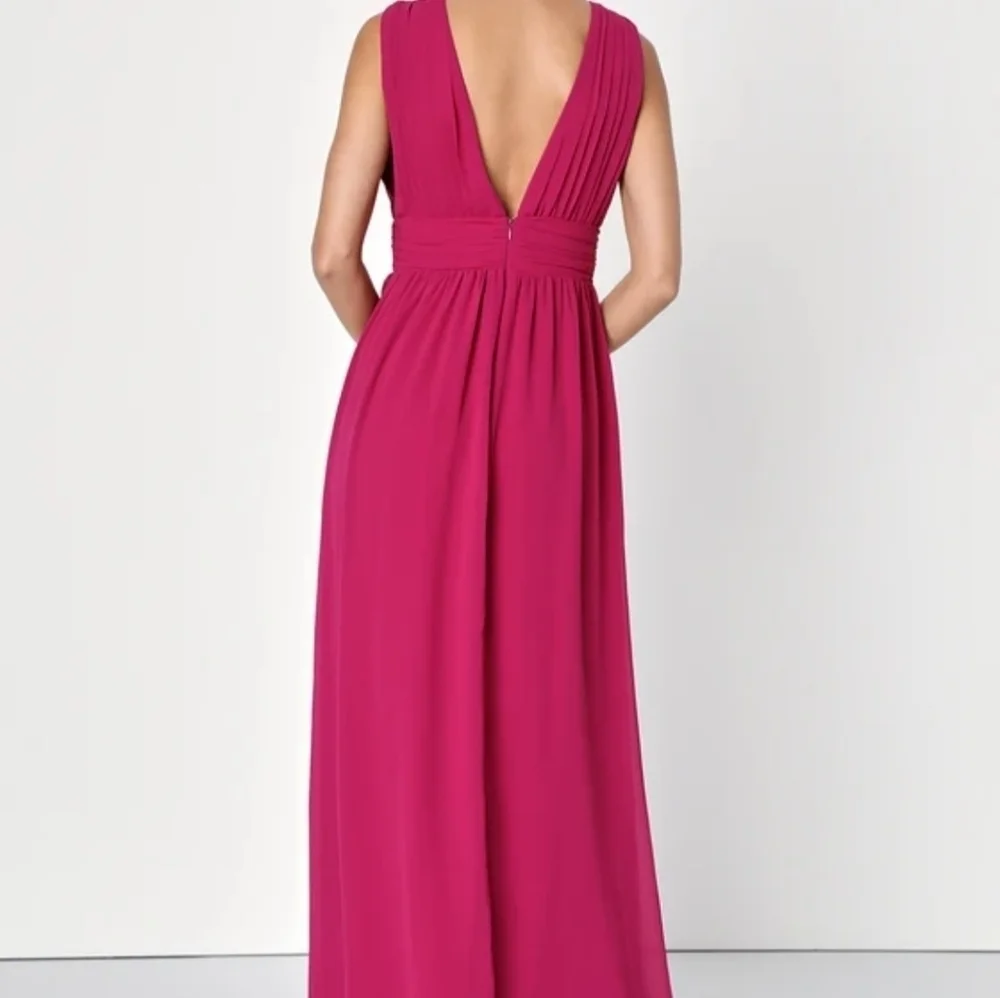 NWOT Lulu's Magenta Maxi Dress Size 1X=16/18